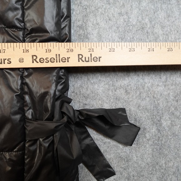 Pilcro Vest Womens One Size Anthropologie Black Puffer Side Tie Packable - Picture 11 of 13